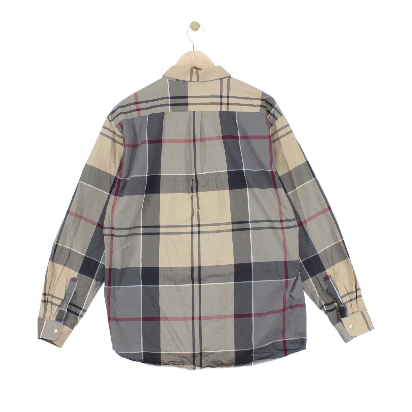 Mens Check Shirt Plaid Long Sleeve
