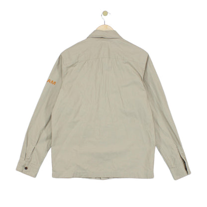 Mens Overshirt Long Sleeve Button Up Relaxed Fit