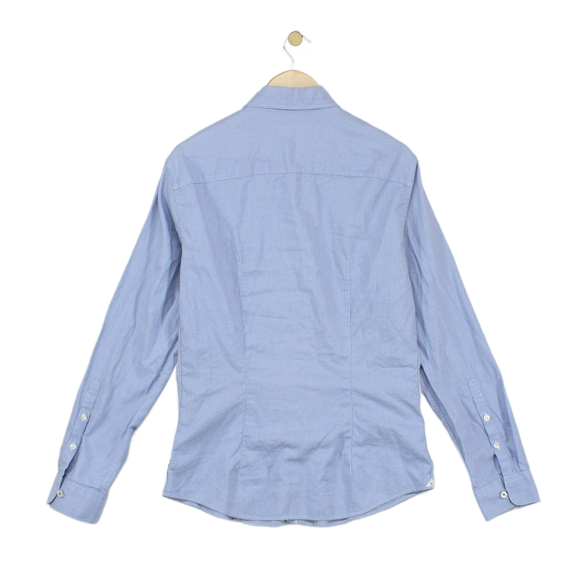 Mens Shirt Tailored Fit Button Up Long Sleeve