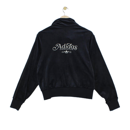 Womens Velour Track Jacket Full Zip 80S Casuals
