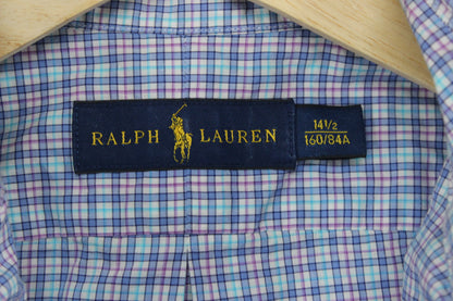 Mens Shirt Gingham Short Sleeve Classic