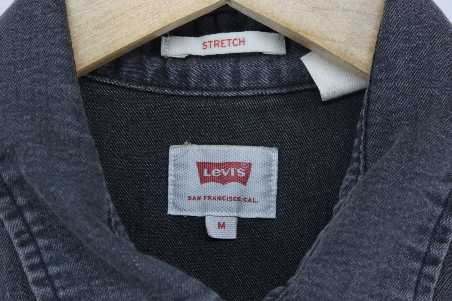 Mens Denim Shirt Stretch Western