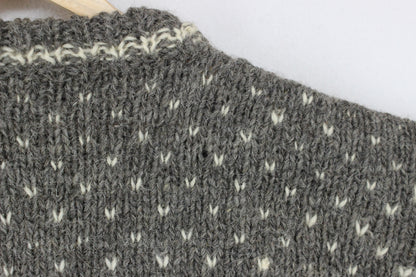 Womens Fair Isle Jumper Chunky Knit Winter
