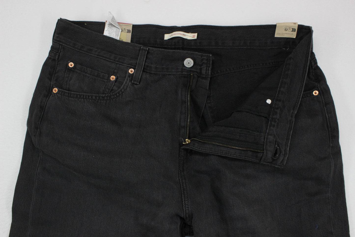 Mens Low Pro Straight Jeans High Rise Relaxed