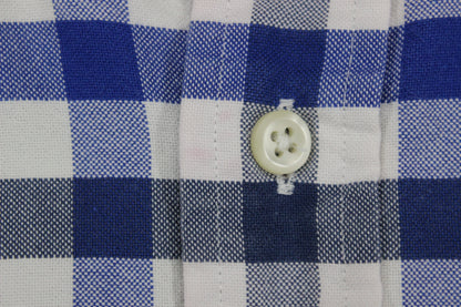 Mens Shirt Short Sleeve Button Down Check