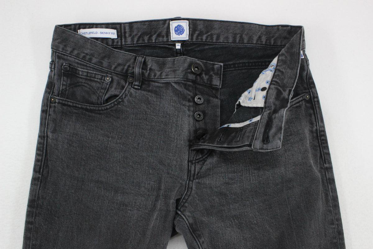 Mens Castlefield Jeans Denim Stretch Skinny Fit