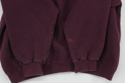 Womens Spell Out Hoodie Oversized Embroidered Usa Made