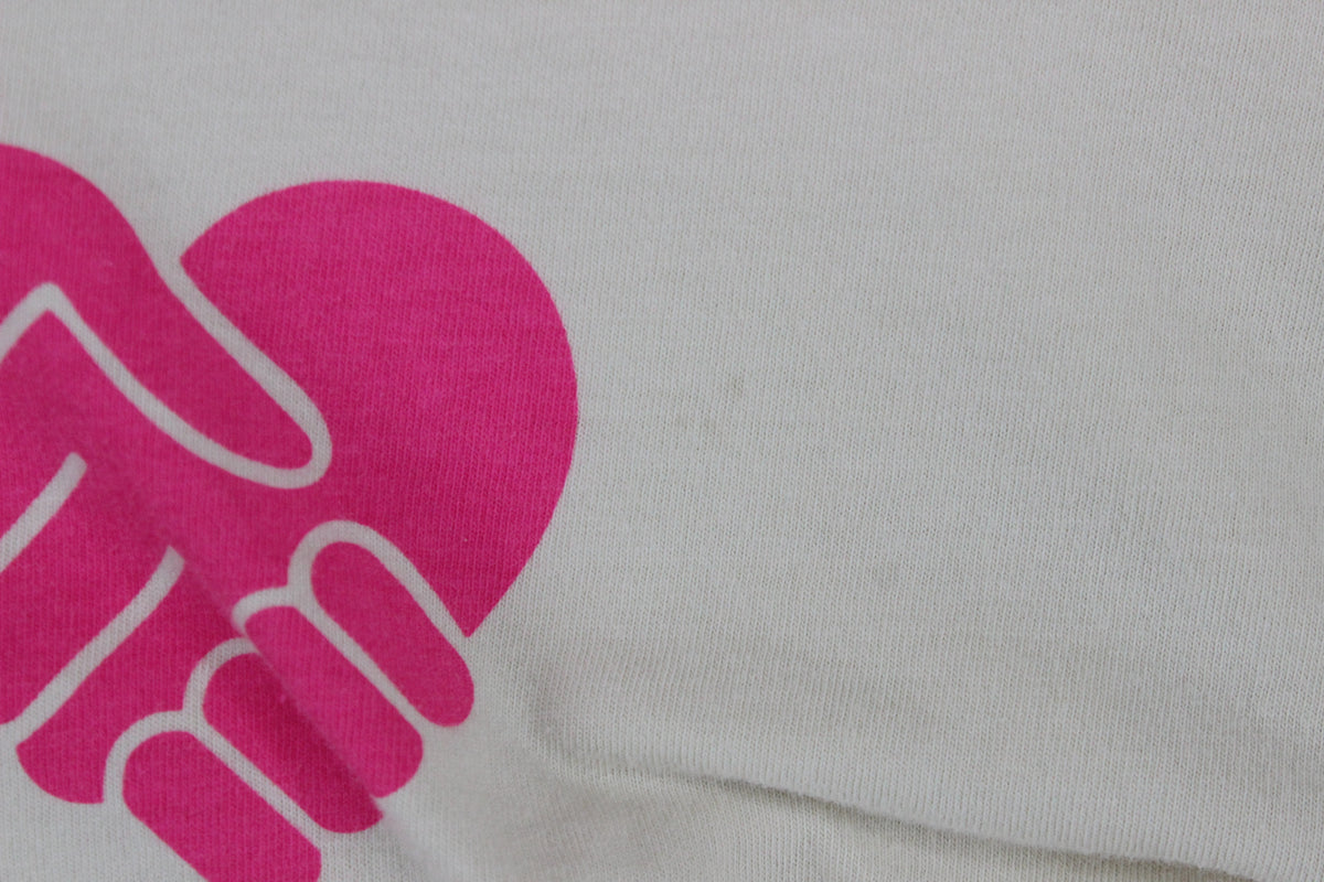 Womens Graphic T-Shirt Heart Long Sleeve Crew Neck