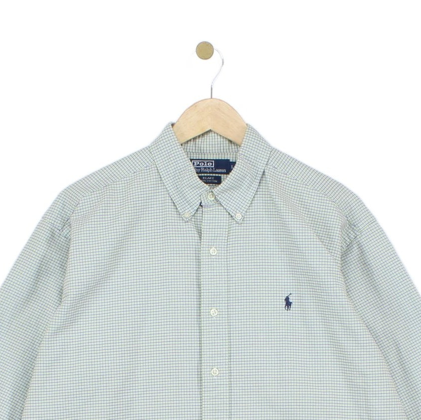 Mens Check Shirt Long Sleeve Oversized