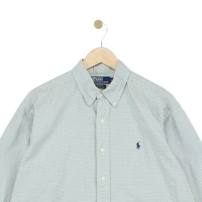 Mens Check Shirt Long Sleeve Oversized