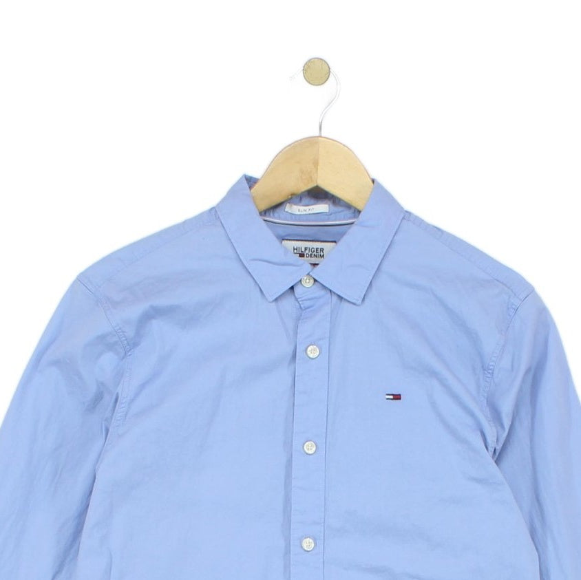 Mens Shirt Stretch Slim Fit Long Sleeve Button Up