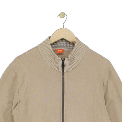 Mens Knit Bomber Jacket Made In Portugal Full Zip