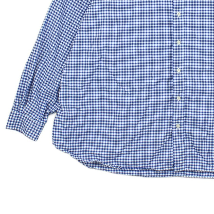 Mens Check Shirt Long Sleeve Button Up