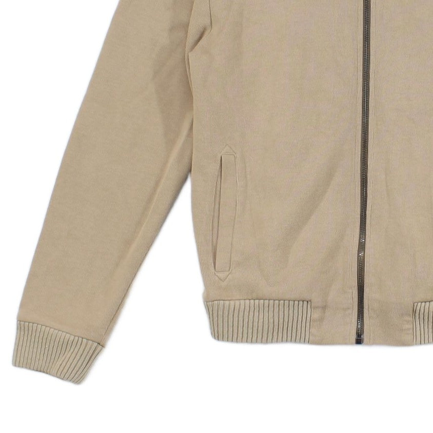 Mens Knit Bomber Jacket Made In Portugal Full Zip