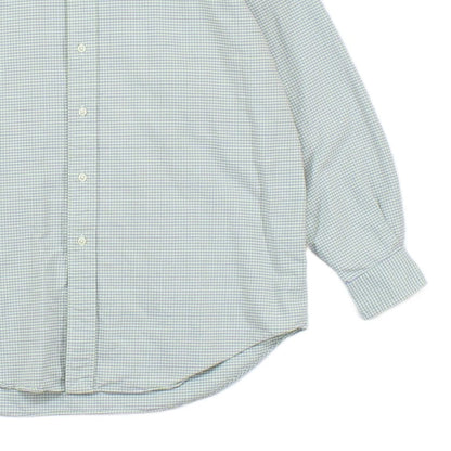 Mens Check Shirt Long Sleeve Oversized