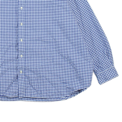 Mens Check Shirt Long Sleeve Button Up