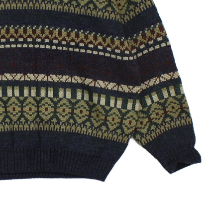 Mens Oversized Jumper Patterned Knit