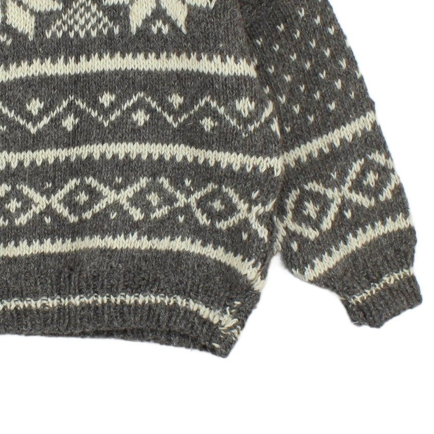 Womens Fair Isle Jumper Chunky Knit Winter