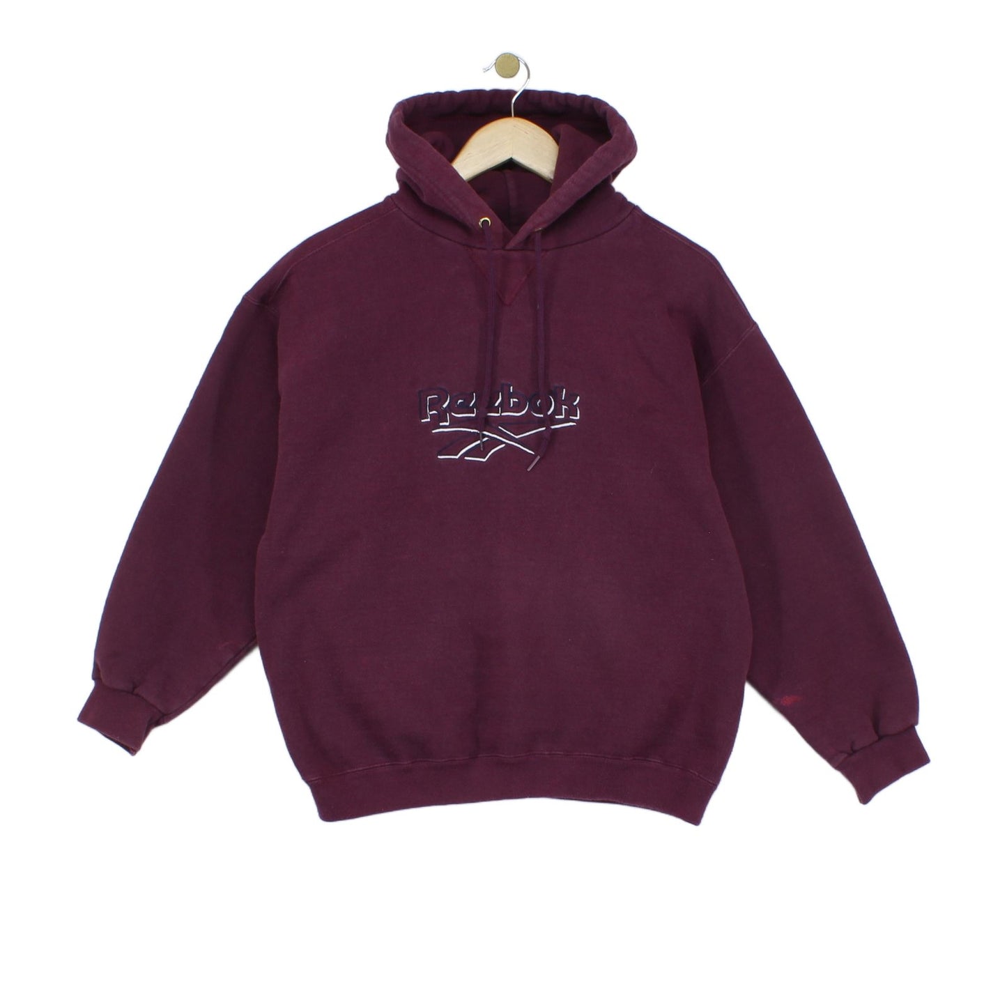 Womens Spell Out Hoodie Oversized Embroidered Usa Made