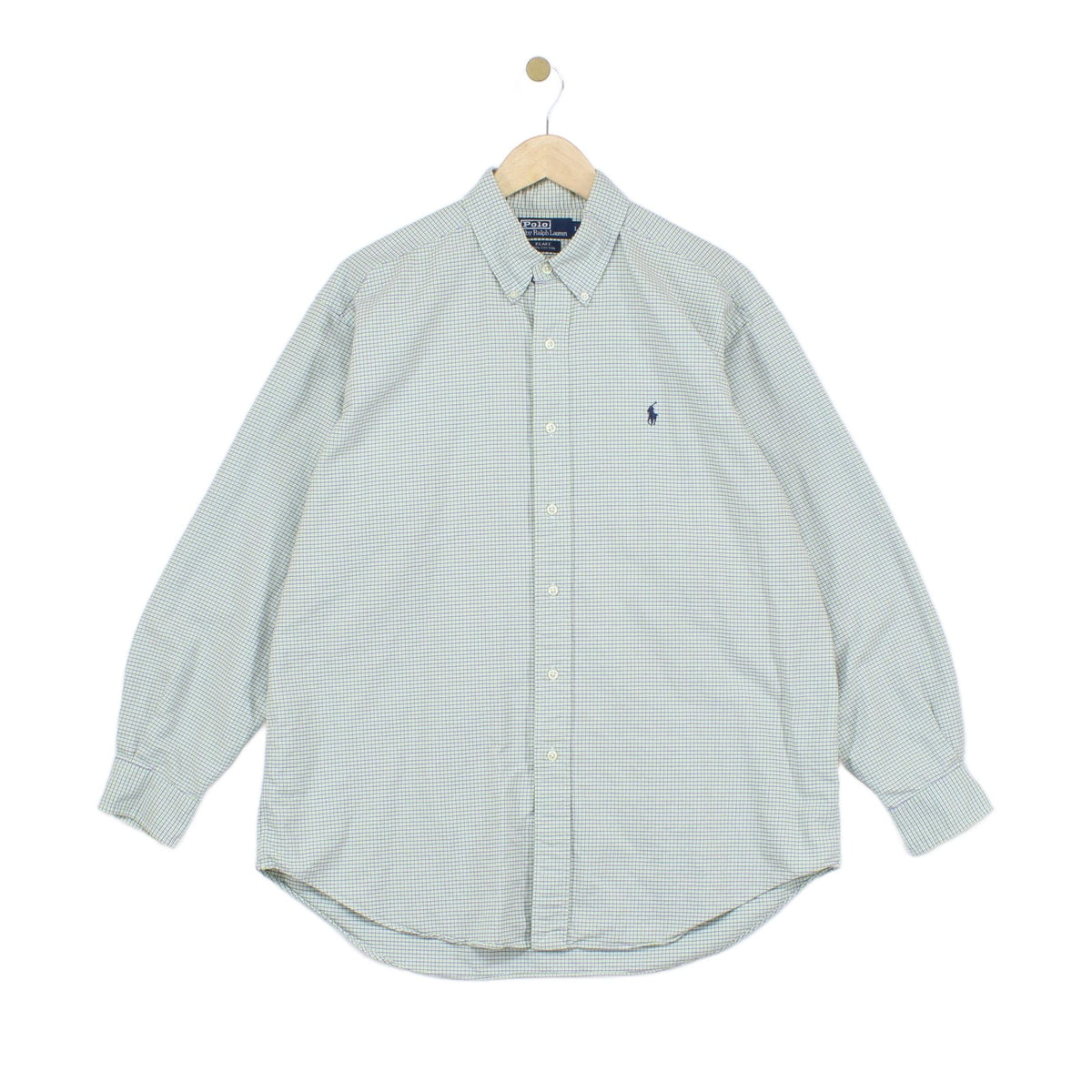 Mens Check Shirt Long Sleeve Oversized