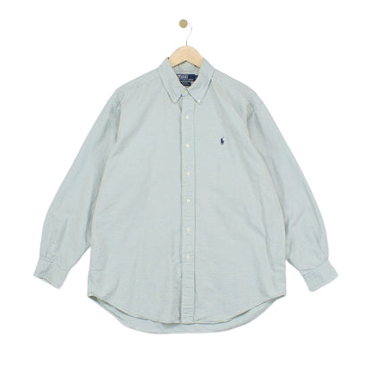 Mens Check Shirt Long Sleeve Oversized