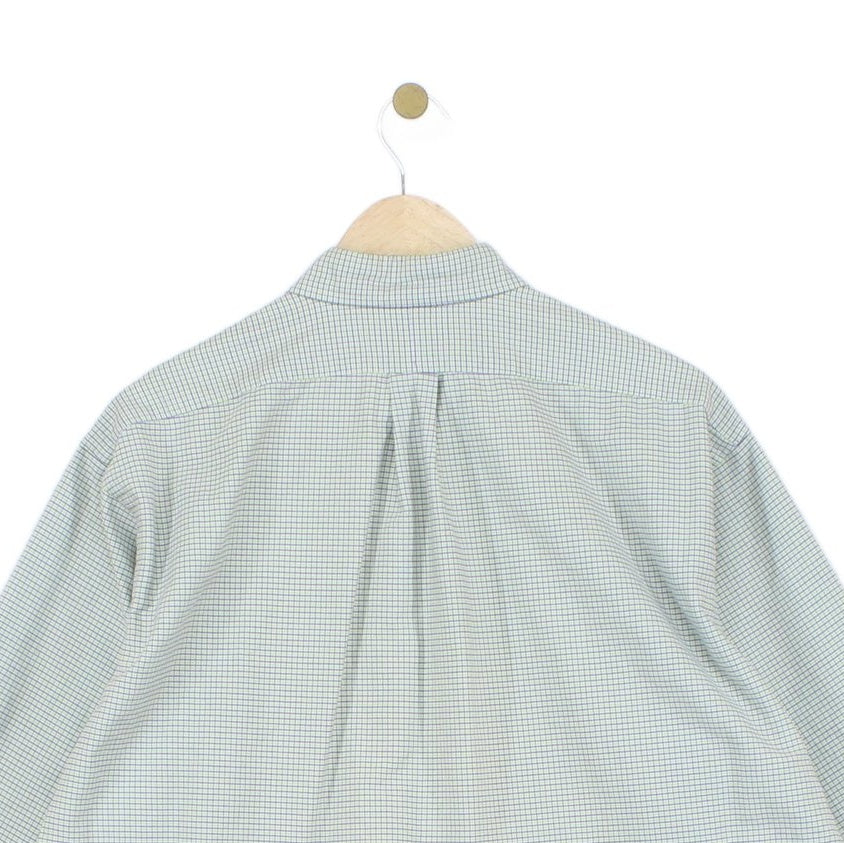 Mens Check Shirt Long Sleeve Oversized