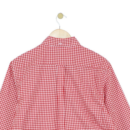 Mens Gingham Check Shirt Regular Fit Cotton