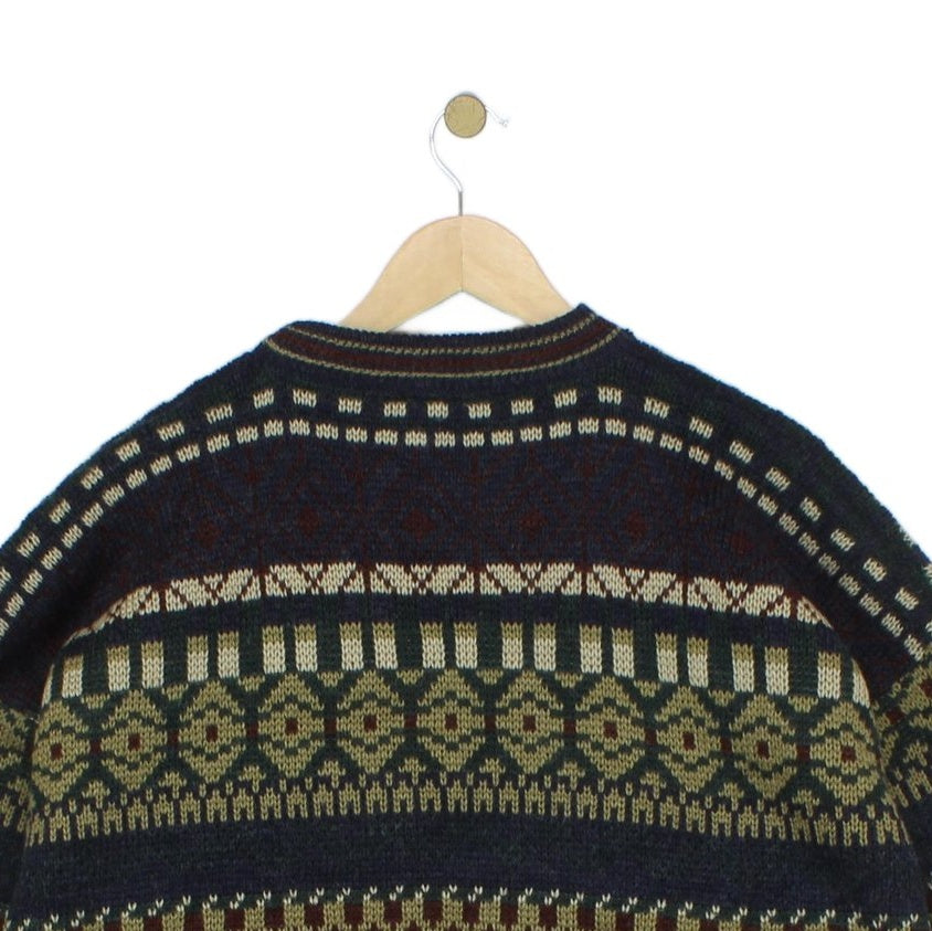 Mens Oversized Jumper Patterned Knit
