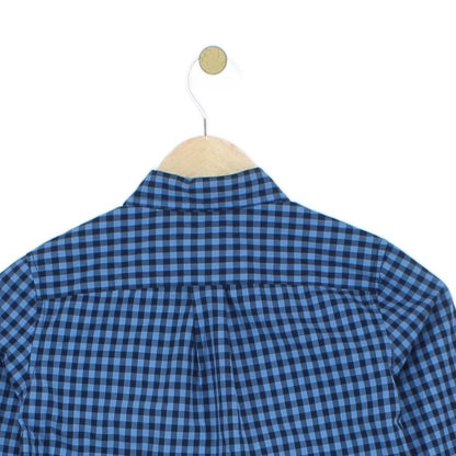 Boys Plaid Shirt Long Sleeve Button Up Check