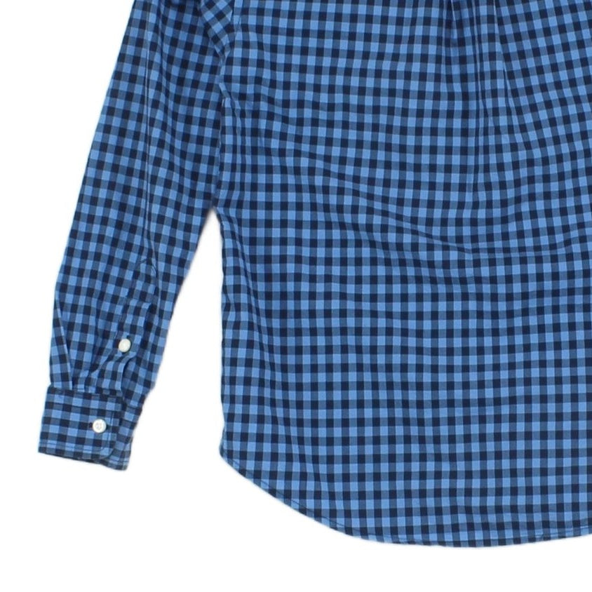 Boys Plaid Shirt Long Sleeve Button Up Check