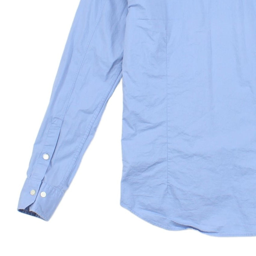 Mens Shirt Stretch Slim Fit Long Sleeve Button Up