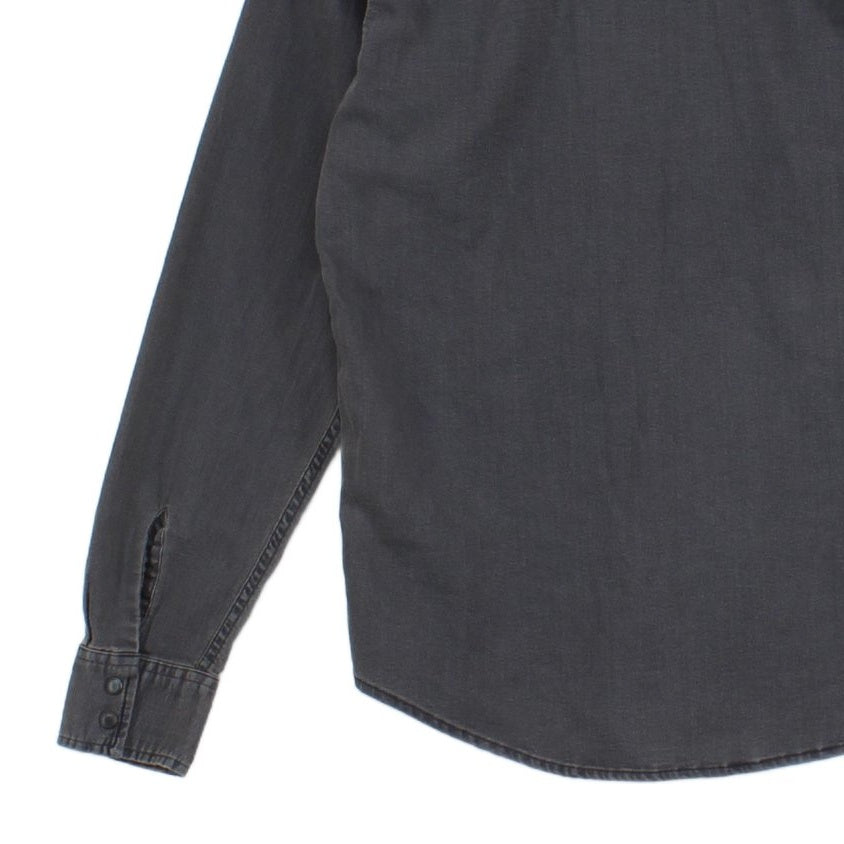 Mens Denim Shirt Stretch Western