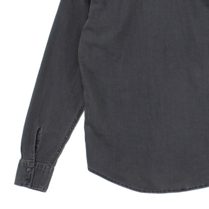 Mens Denim Shirt Stretch Western