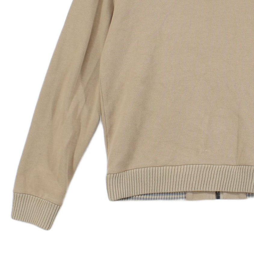 Mens Knit Bomber Jacket Made In Portugal Full Zip