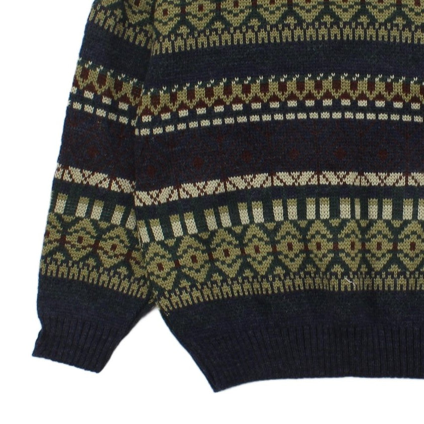 Mens Oversized Jumper Patterned Knit