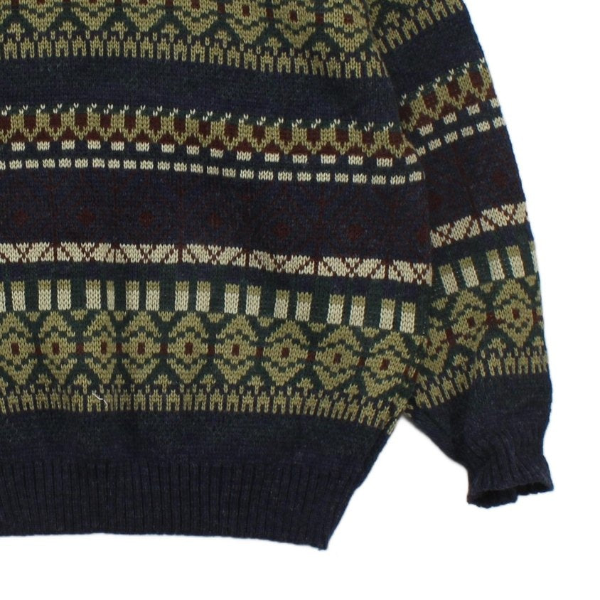 Mens Oversized Jumper Patterned Knit