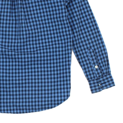 Boys Plaid Shirt Long Sleeve Button Up Check