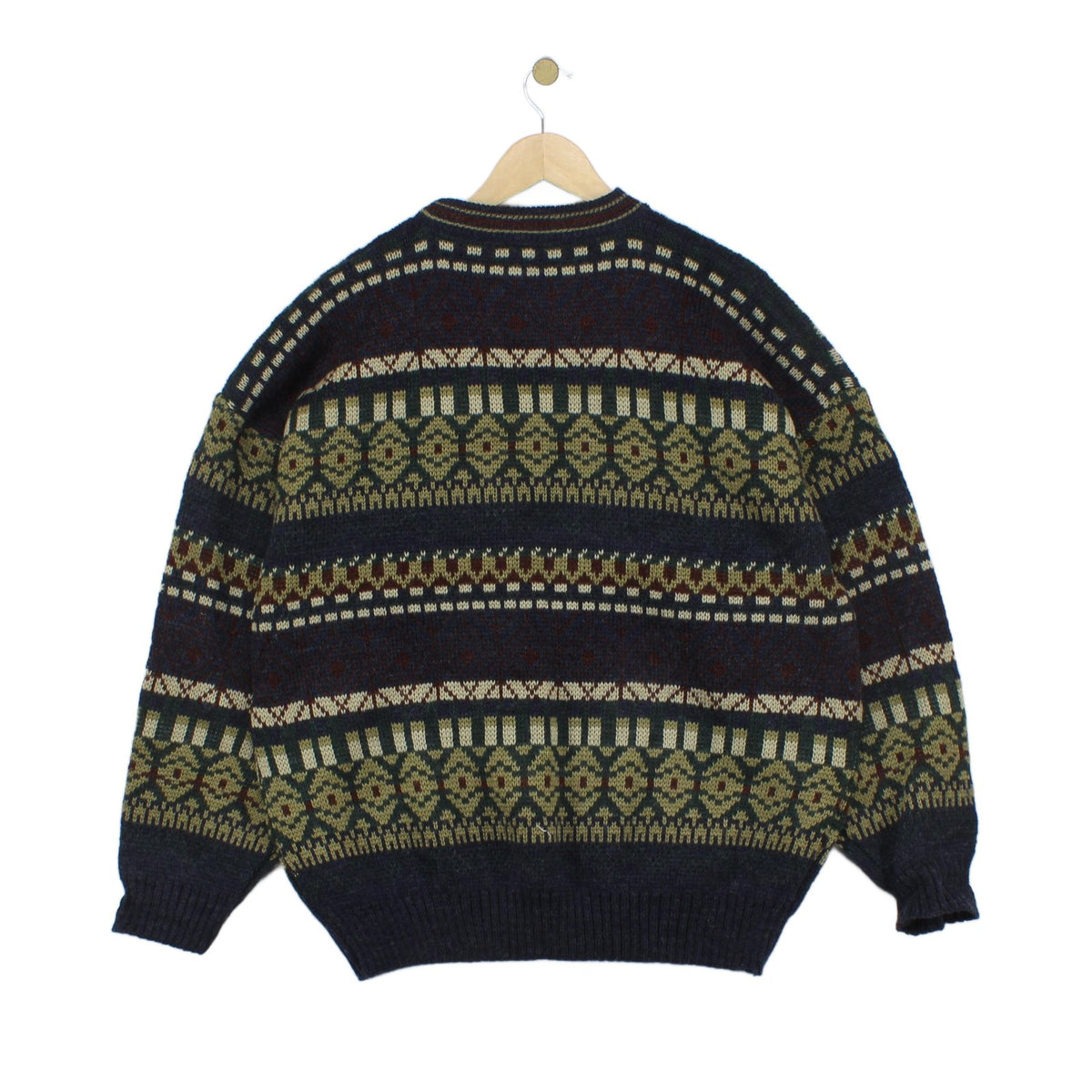 Mens Oversized Jumper Patterned Knit