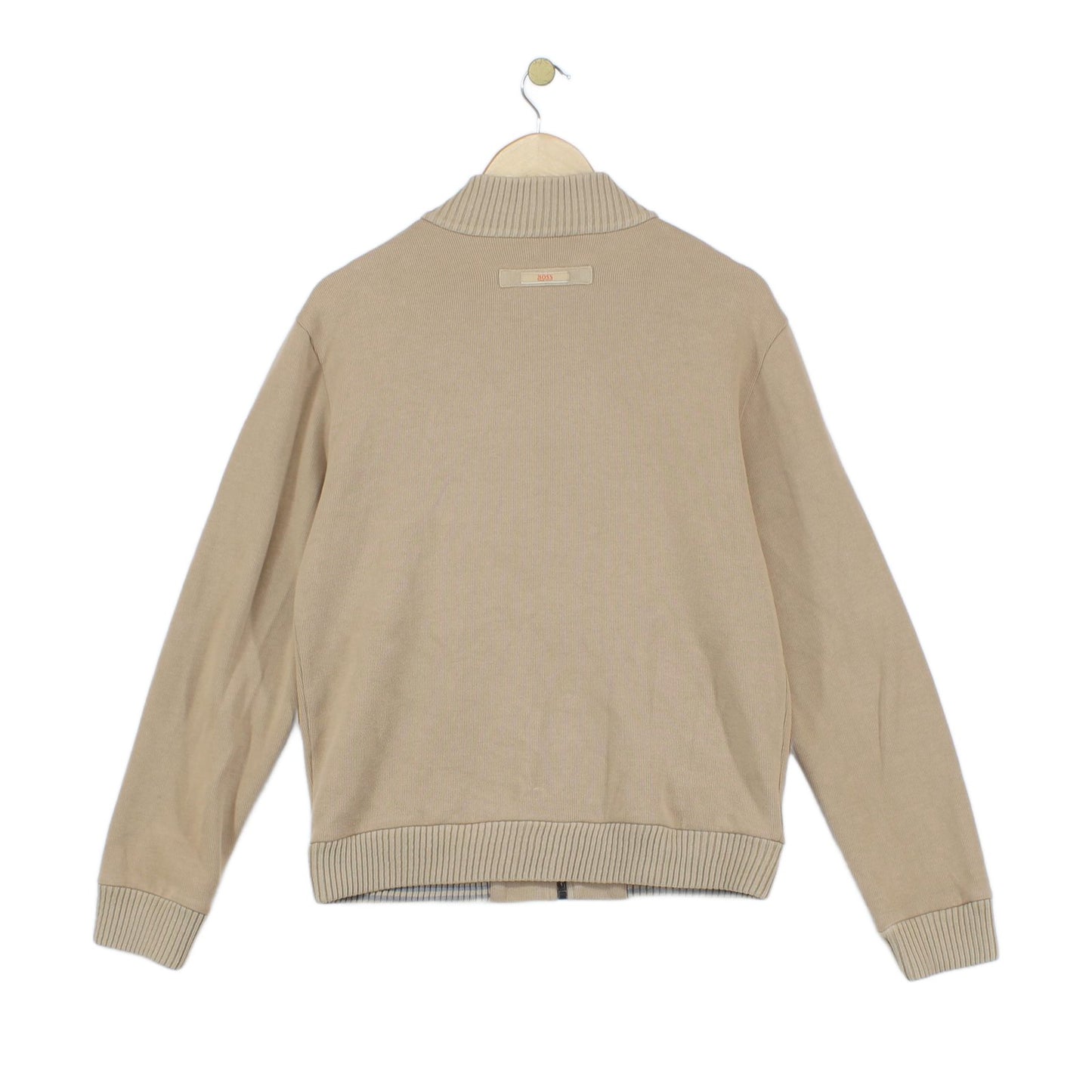 Mens Knit Bomber Jacket Made In Portugal Full Zip