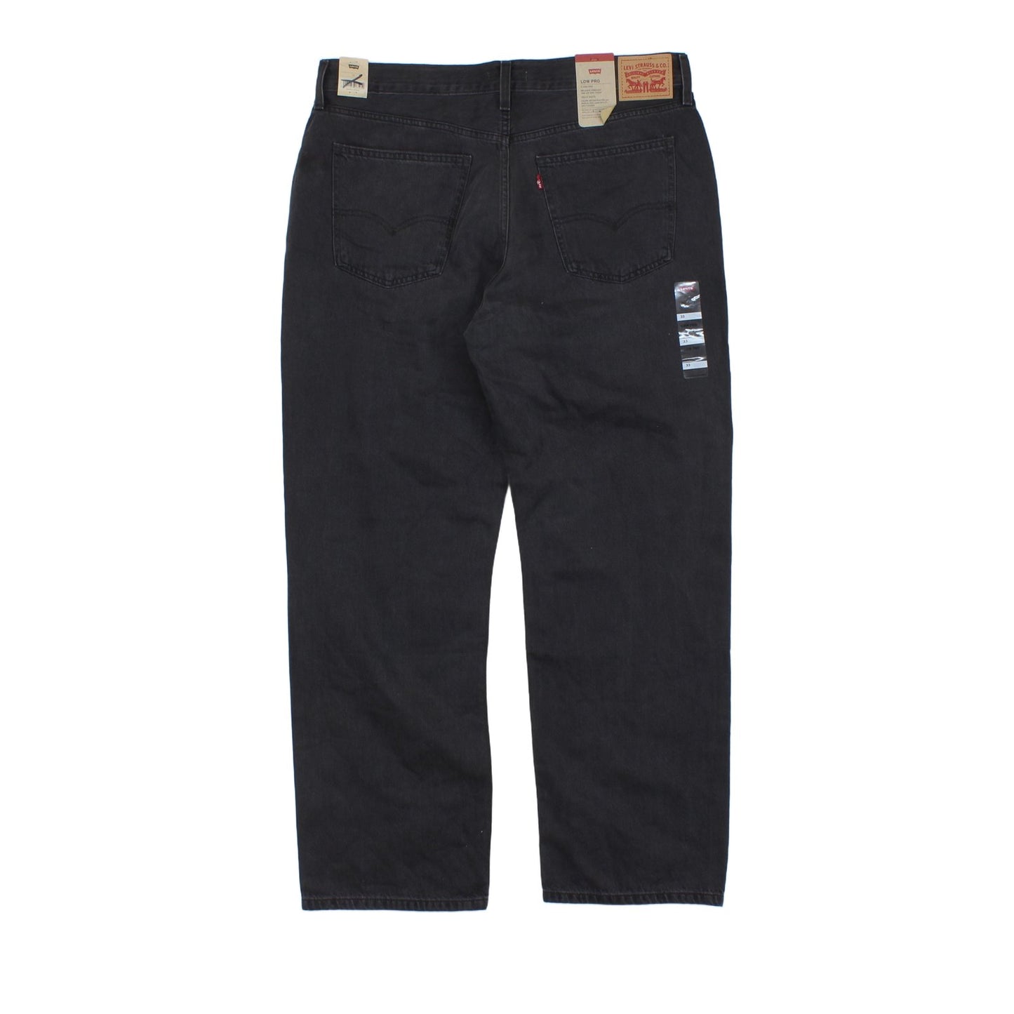 Mens Low Pro Straight Jeans High Rise Relaxed