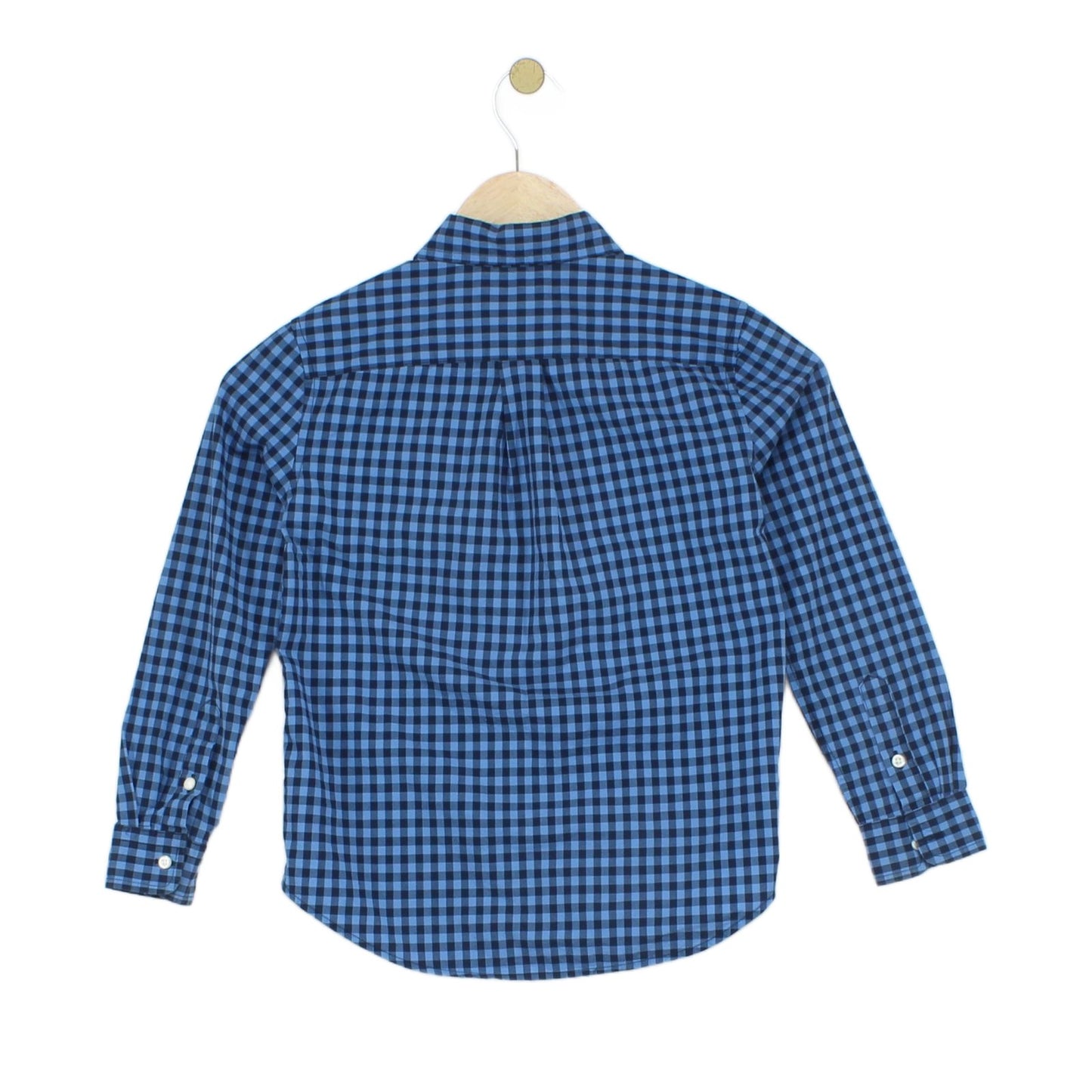 Boys Plaid Shirt Long Sleeve Button Up Check