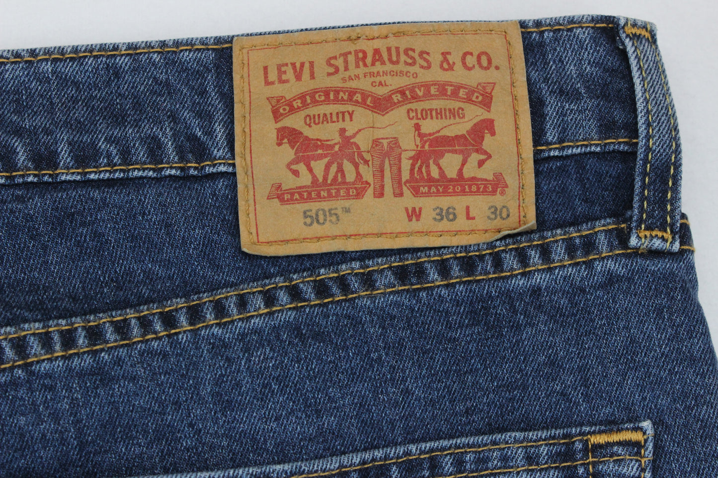 Mens 505 Jeans Straight Leg Denim Classic