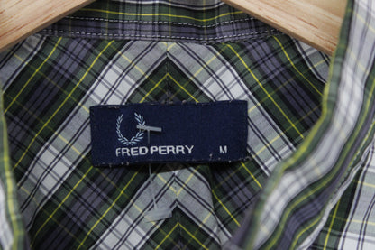 Mens Plaid Shirt Button Up Short Sleeve