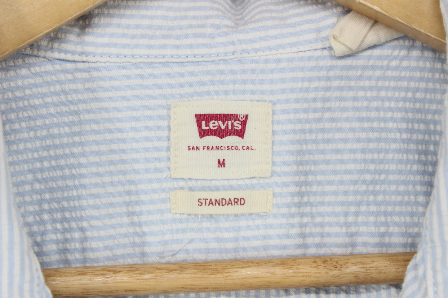 Mens Striped Shirt Short Sleeve Button Up