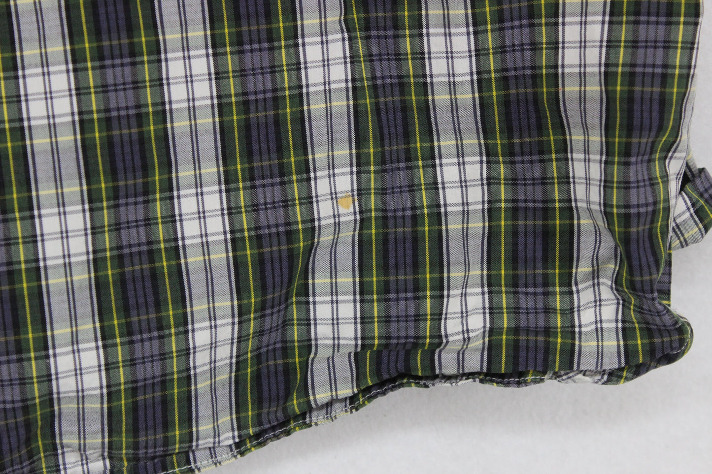 Mens Plaid Shirt Button Up Short Sleeve