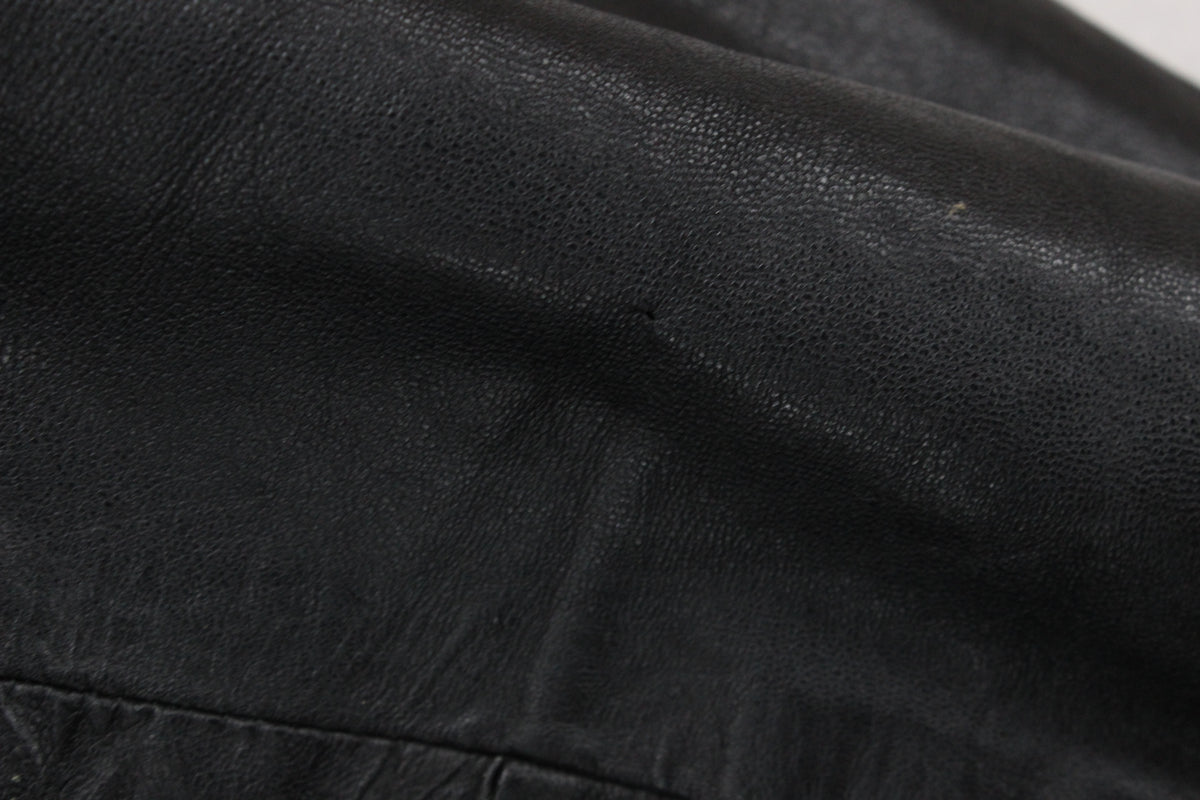 Mens Leather Jacket Full Zip