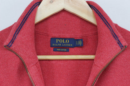 Mens 1/4 Zip Jumper Classic Pima Cotton