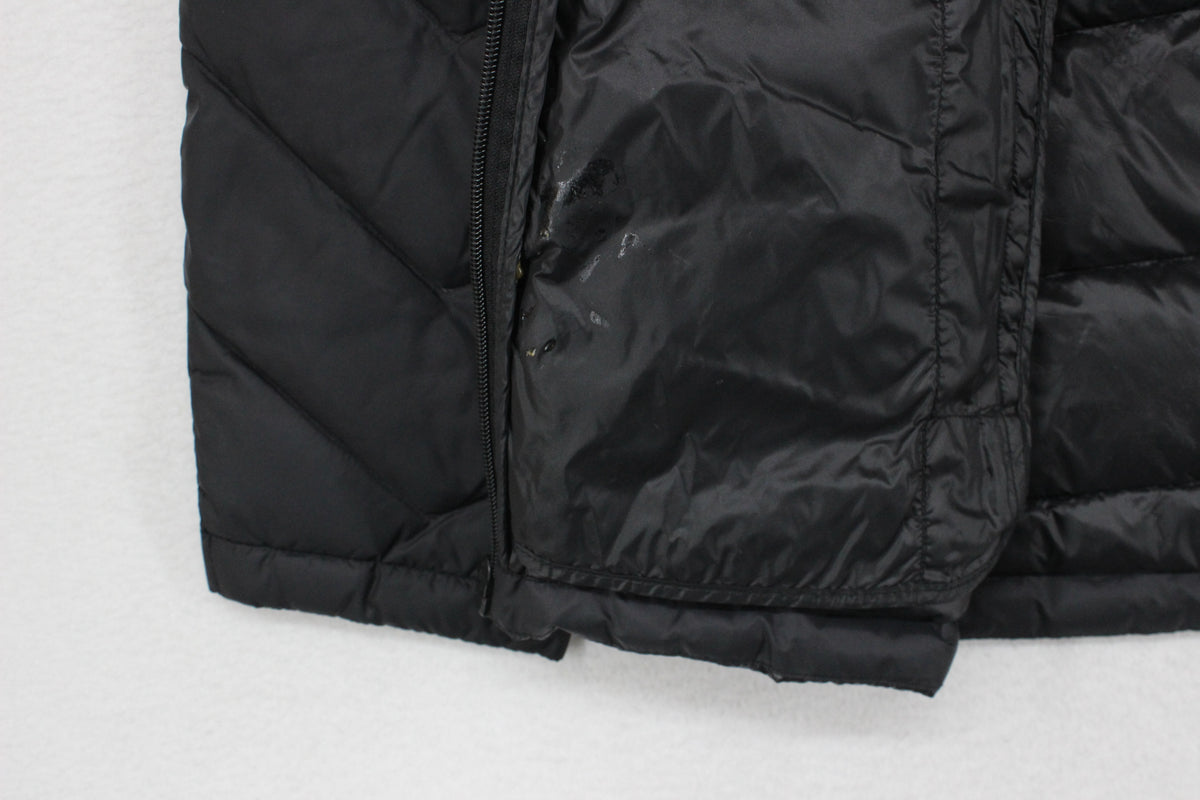 Womens Puffer Jacket Down Hooded Full Zip Quilted