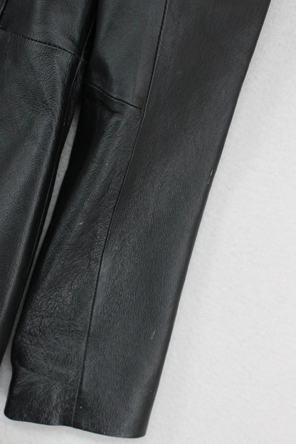 Womens Leather Jacket Blazer Coat Formal