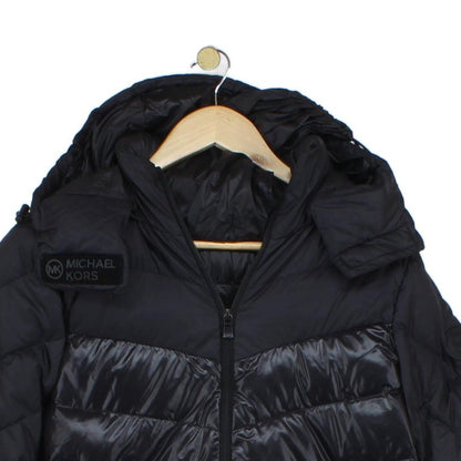 Womens Puffer Jacket Down Hooded Full Zip Quilted